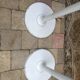 Pair of chrome coat rack designate Fase