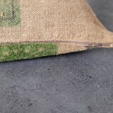 Jute canvas cushion