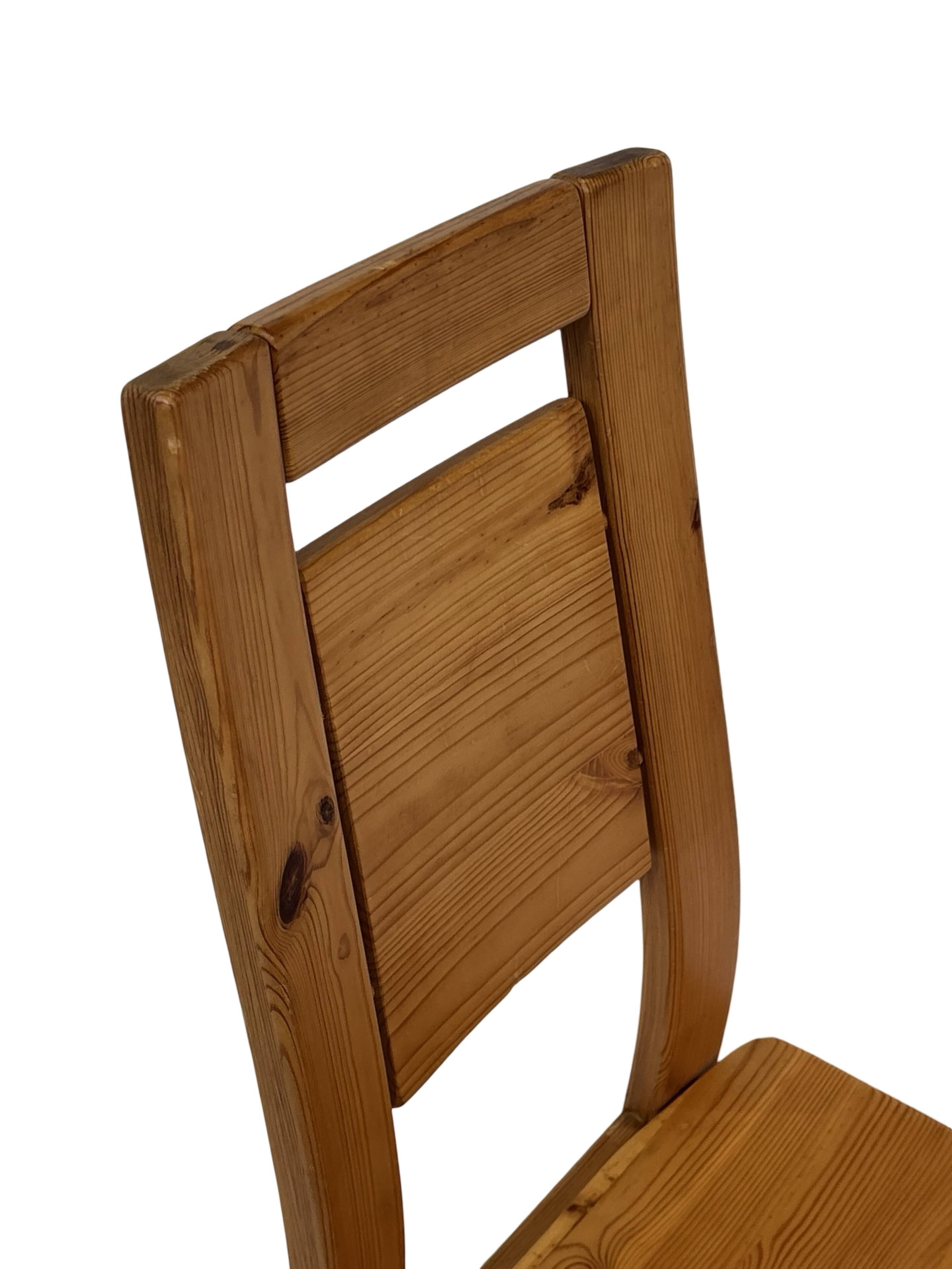 Vintage set of four dining room chairs Finnish Design Laukaan Puu