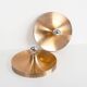 Pair of medium sized (35cm) rose gold Honsel Disc sconces selected by Charl