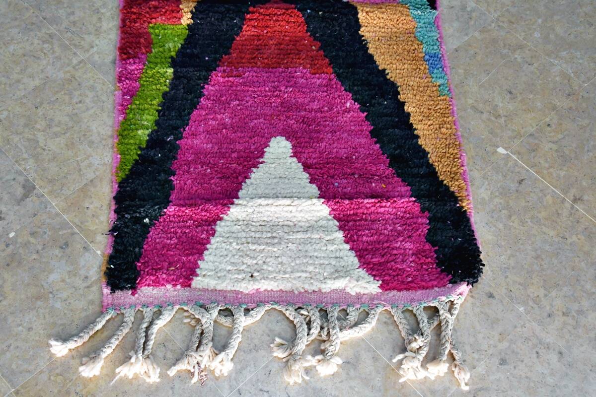 Moroccan Berber carpet hallway Boujaad 310 x 85 cm new