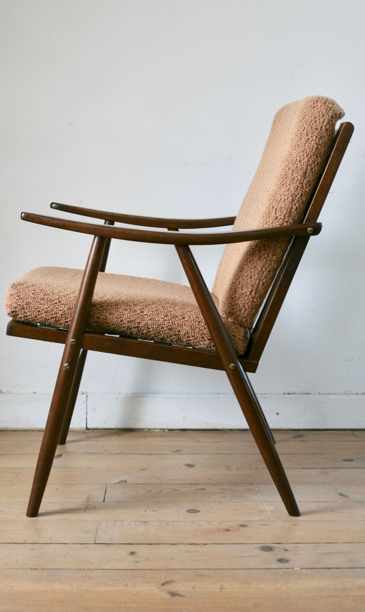 Pair of Boomerang armchairs, Thonet edition, circa 1960