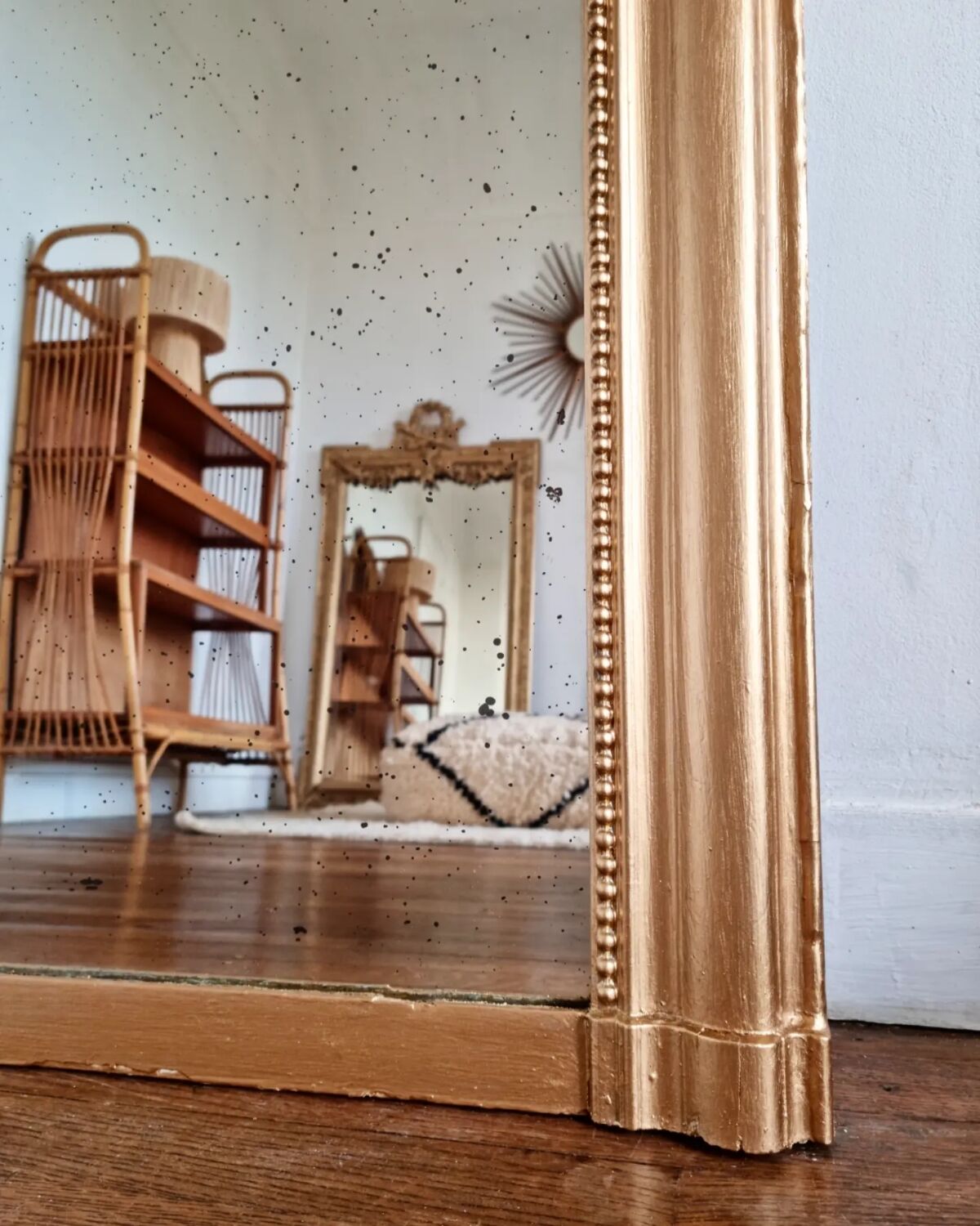 Antique mirror Louis Philippe, 130x96 cm