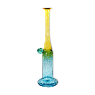 Glass vase wind pipes Bertil Vallien for Kosta Boda