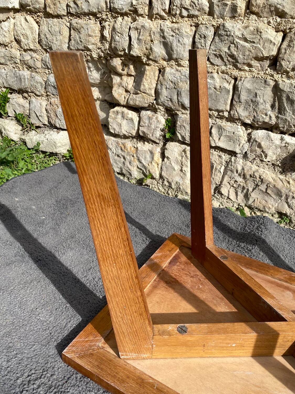 Oak coffee table from the 1950s