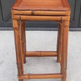 Vintage bamboo plant stand stool