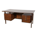 Mid-Century Freestanding Rosewood Desk by Kai Kristiansen for Feldballes Møbelfabrik, 1960s