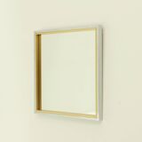 1970s Italian square wall mirror