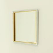 1970s Italian square wall mirror