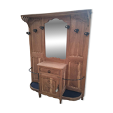 Coat rack wardrobe in solid oak