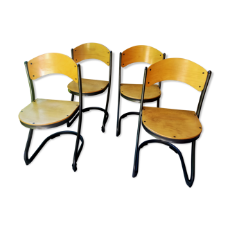 Set of 4 Souvignet chairs
