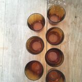 Amber water glasses Duralex