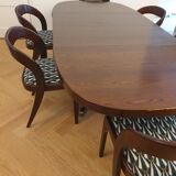 Table & 6 Baumann chairs model "gondole"