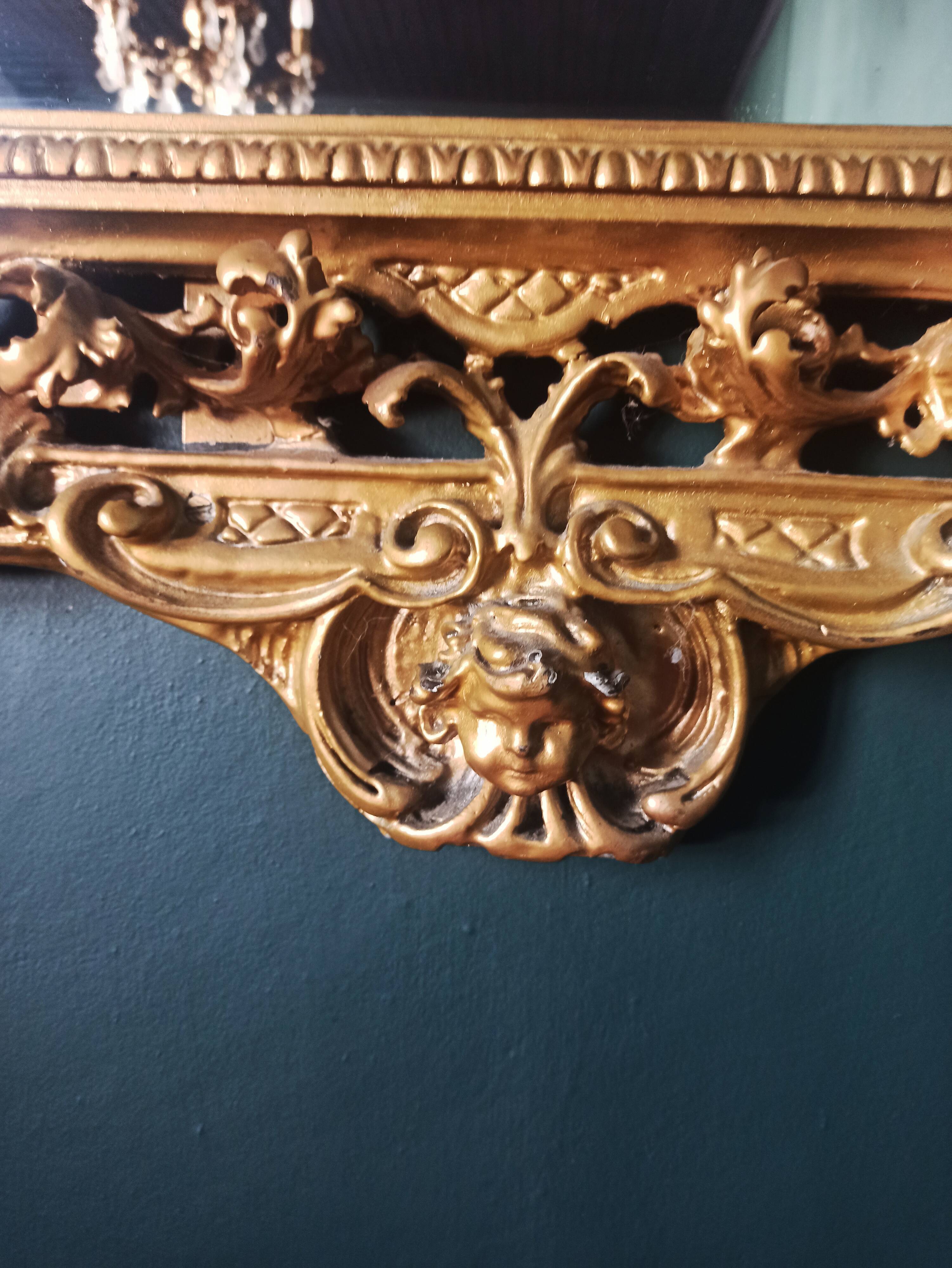 Large baroque mirror / antique mirror