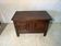 Rustic antique oak chest, original fittings and moulded panels.
