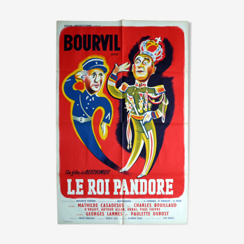 Affiche cinéma originale "Le roi Pandore" Bourvil