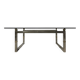Table basse en verre éléphant Biri T29 de Peter Ghyczy, rare, 120x90 cm.