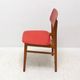Mid-century colour chair, vintage wooden accent seating, 1960s