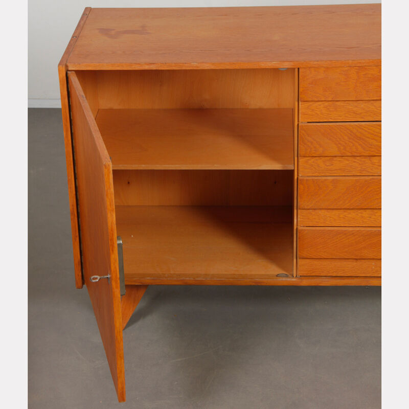 Vintage oak sideboard by Jiri Jiroutek, model U-458, 1960