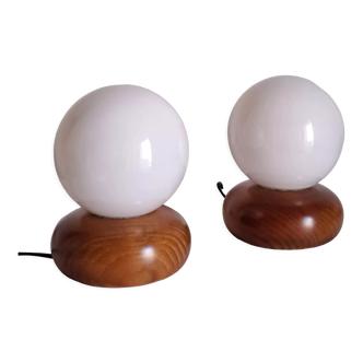 Pair of bedside lamps