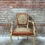 French Armchair with Floral Tapestry