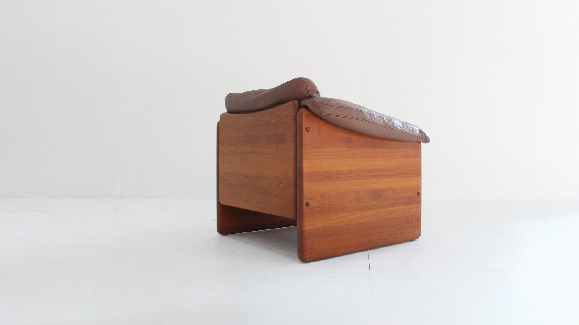 Vintage Danish mid-century armchair in solid teak by Mikael Laursen 1960s