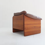 Vintage Danish mid-century armchair in solid teak by Mikael Laursen 1960s
