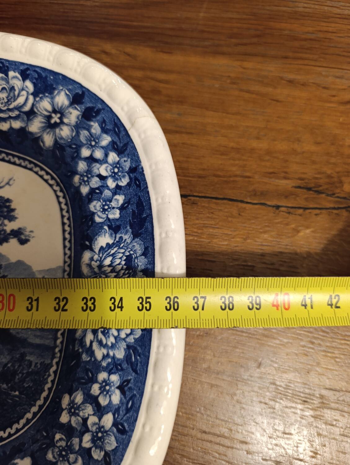 Large rectangular Villeroy & Boch "Rusticana" platter - Crack