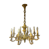 Lustre en bronze plein 8 branches