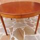 Extendable round table Teak by Tricoire & Vecchione for TV cabinet Paris 1960