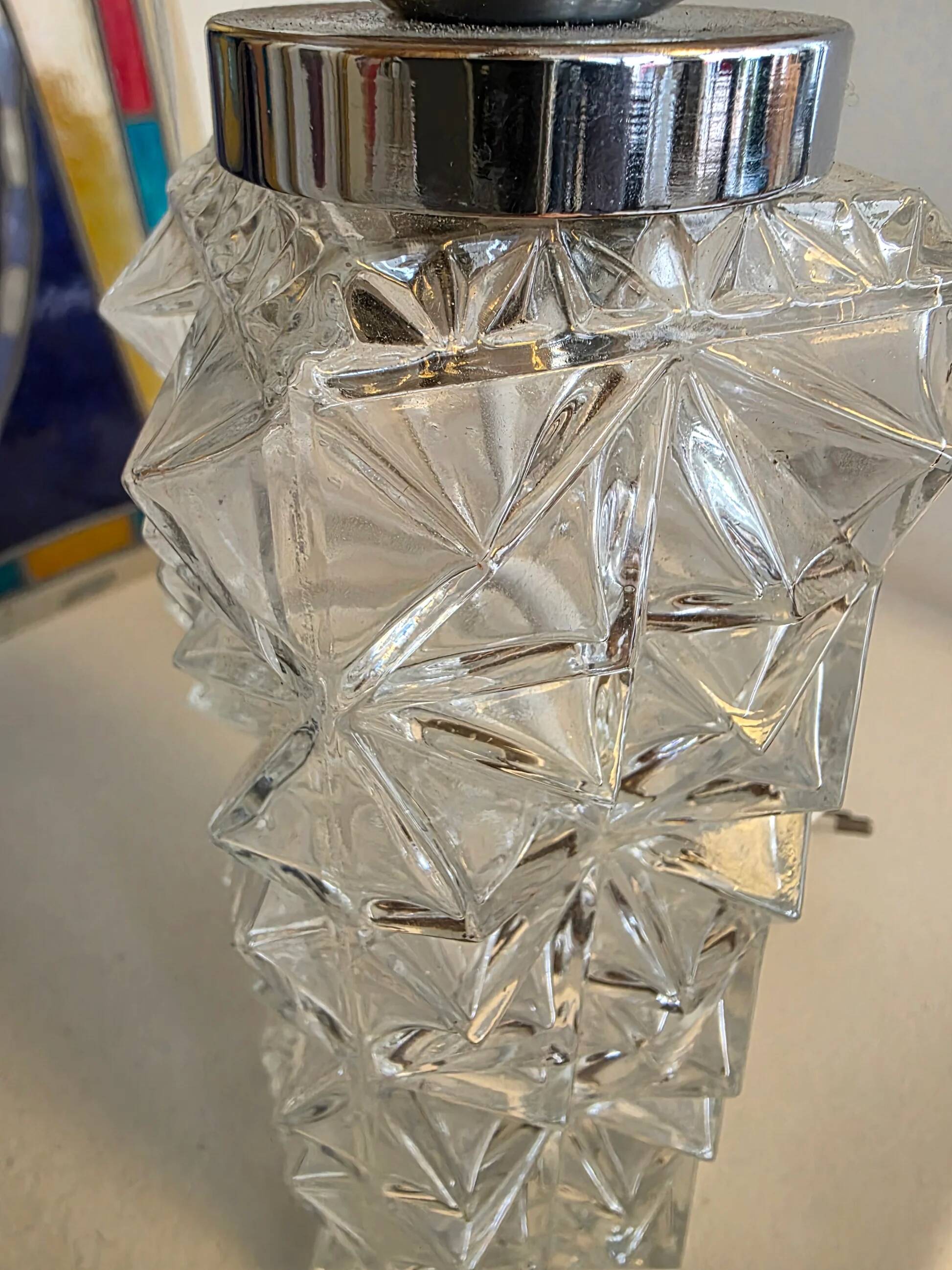 Small glass lamp