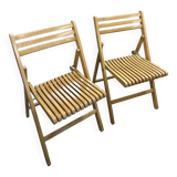 Vintage Scandinavian folding chairs