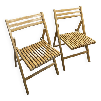 Vintage Scandinavian folding chairs