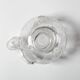 Vintage Glass Decanter: Roses Patterned Wine Carafe, Empoli Italy 1950s