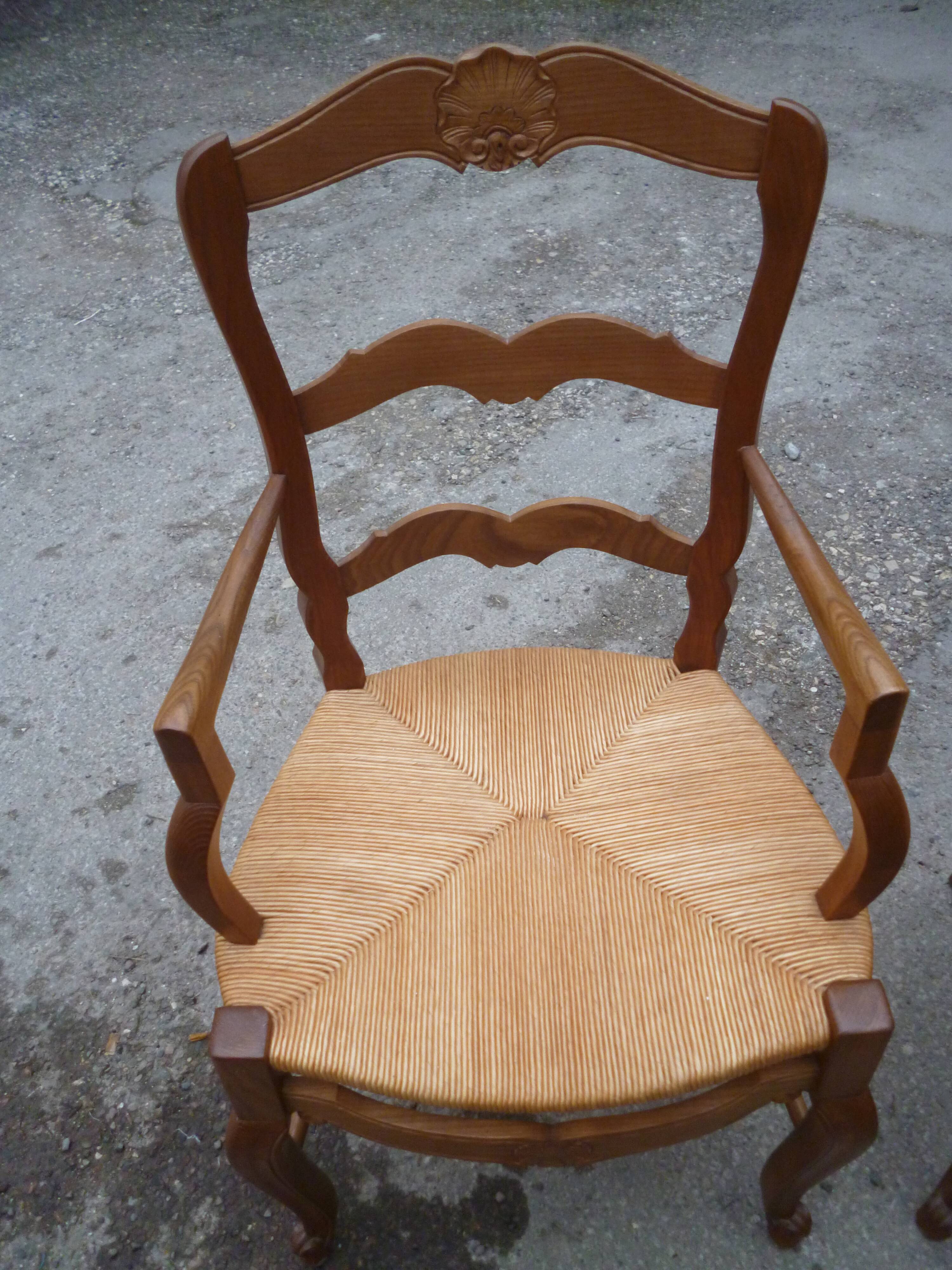 Pair of Louis XV style armchairs