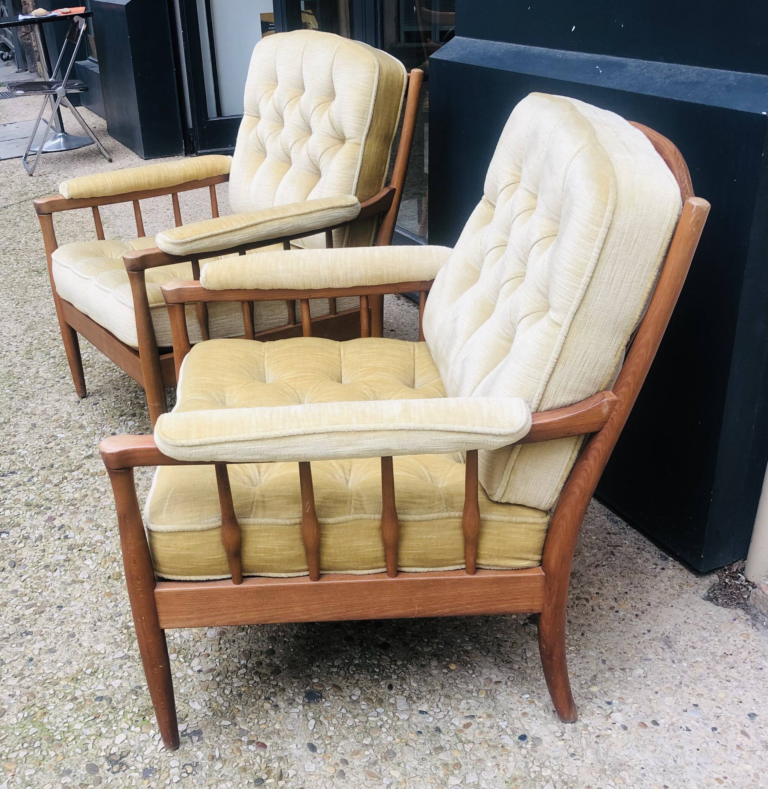 Pair of Scandinavian armchairs