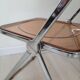 3 Plia chairs, designer Giancarlo Piretti for Anonima Castelli