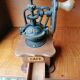 Coffee mill in wood and metal style antique countertop