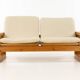 Yngve ekström. two-seater canapé, in pine.