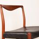2 Danish chairs in teak and skai by Lyngfeldt Larsen 1960.