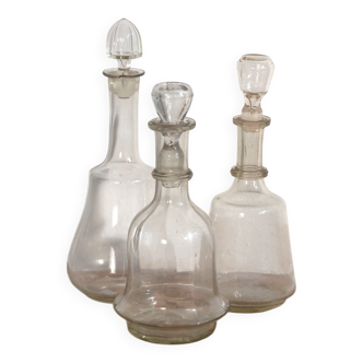 Anciennes carafes (vers 1920). Ensemble 3 pièces #15