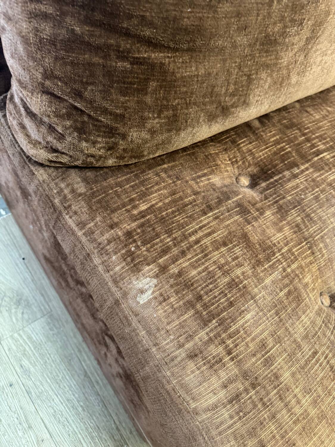 Roche Bobois velvet sofa 70s