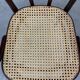 Chaise de bureau Thonet avec assise en rotin