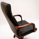 Fauteuil de bureau vintage en cuir