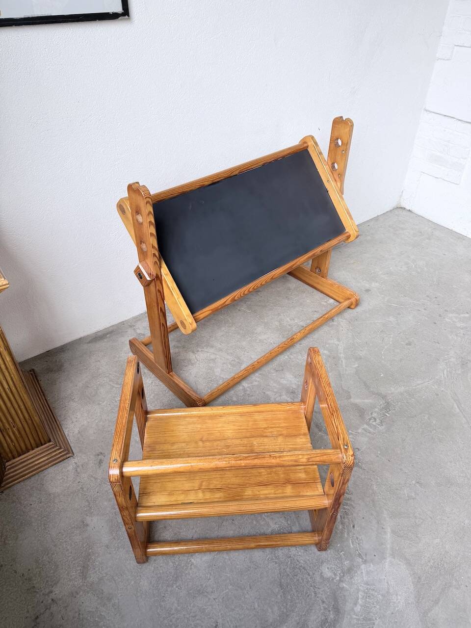 Bureau et chaise enfant pin Bauhaus
