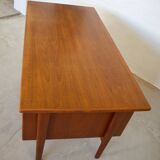 FM60 Executive Desk in Teak by Kai Kristiansen for Feldballes Møbelfabrik, 1960s