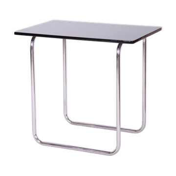 Table d'appoint Bauhaus en acier chromé par Hynek Gottwald, années 1930