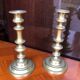 Pair Of Brass Candlesticks & Candlestick