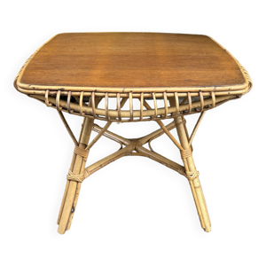 table en rotin années