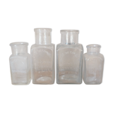 Set of 4 bottles with iode and ancient tissier le conquet seaweed